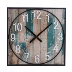Square Metal Framed Take Time Wall Clock With Detail Weathered - StyleCraft 13 Square Metal Framed Take Time Wall Clock With Detail Weathered - StyleCraft -Home Decor Shop GUEST b12e916e 6c3c 4d43 8b43 fd0f98aab498