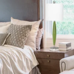 Stylus Table Lamp With Fabric Shade Green - Lalia Home -Home Decor Shop GUEST b19b894d fedb 4b6d a046 12c2aa33d541