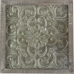Metal Floral Embossed Wall Decor Set Of 4 Gray - Olivia & May 31 Metal Floral Embossed Wall Decor Set Of 4 Gray - Olivia & May -Home Decor Shop GUEST b20e9cd8 9a9a 4b28 b662 cd904dafba35