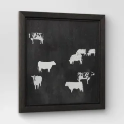 (Set Of 2) 12" X 12" Cow Collection II Framed Wall Canvases - Threshold™ -Home Decor Shop GUEST b344498b 2140 4a52 b3be 29b42cd41f2d