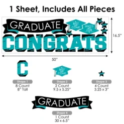 Big Dot Of Happiness Teal Graduation Party Photo Backdrop - Wall Decals 11 Big Dot Of Happiness Teal Graduation Party Photo Backdrop - Wall Decals -Home Decor Shop GUEST b3a0f071 f847 4ca0 b80f bc1e209bcb4f