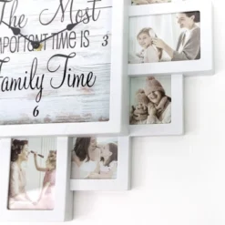 Farmhouse Shabby Chic 'Family Time' Picture Frame Collage Wall Clock White - American Art Decor -Home Decor Shop GUEST b472f149 be69 4743 8e64 b1869b0b26fb