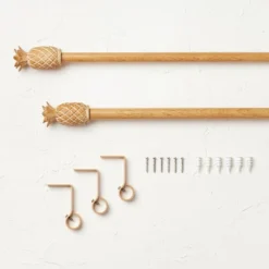 Pineapple Faux Wood Curtain Rod Natural Wood - Opalhouse™ Designed With Jungalow™ 9 Pineapple Faux Wood Curtain Rod Natural Wood - Opalhouse™ Designed With Jungalow™ -Home Decor Shop GUEST b565e685 bbc8 405f abbe 297780442d88