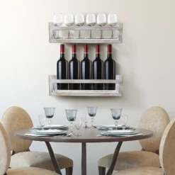 Sorbus Rustic Wooden Floating Shelves Set Of 2 Gray -Home Decor Shop GUEST b592306c b52b 4295 b6b1 1cdc7cc0ae92