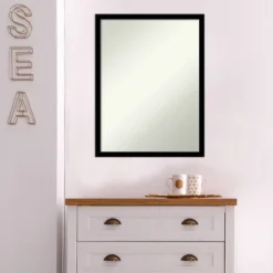 20" X 26" Non-Beveled Jet Black Wall Mirror - Amanti Art 14 20" X 26" Non-Beveled Jet Black Wall Mirror - Amanti Art -Home Decor Shop GUEST b5bf9915 c72e 4006 b9a1 527ddfd6c3bc