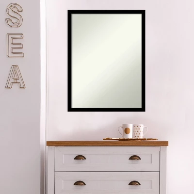 20" X 26" Non-Beveled Jet Black Wall Mirror - Amanti Art 8 20" X 26" Non-Beveled Jet Black Wall Mirror - Amanti Art - Image 6