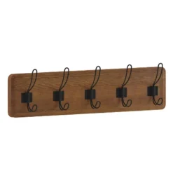 Emma And Oliver Rustic Wall Hanging Storage Rack With 5 Hooks For Entryway, Kitchen, Bathroom And More 30 Emma And Oliver Rustic Wall Hanging Storage Rack With 5 Hooks For Entryway, Kitchen, Bathroom And More -Home Decor Shop GUEST b5bfd496 1dca 4573 af5e d47813c71128