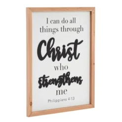 Farmhouse Christian Wall Decor Sign, Philippians 4: 13 Bible Verse, I Can Do All Things Through Christ (12 X 15 In) -Home Decor Shop GUEST b7ba13d1 fc26 422e afc5 d390fd5d02aa