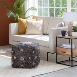 Tamarindo Pouf Black/White - Anji Mountain -Home Decor Shop GUEST b9c454a8 ae99 4c65 b531 586eba1edb40