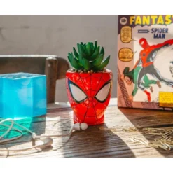 Silver Buffalo Marvel Comics Spider-Man 3-Inch Ceramic Mini Planter With Artificial Succulent 9 Silver Buffalo Marvel Comics Spider-Man 3-Inch Ceramic Mini Planter With Artificial Succulent -Home Decor Shop GUEST b9f232d1 0e95 4190 9d40 e20a89a3432e