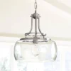 Franklin Iron Works Charleston Brushed Nickel Pendant 13 1/2" Wide Modern LED Clear Glass Shade For Dining Room House Foyer Kitchen Island Entryway 2 Franklin Iron Works Charleston Brushed Nickel Pendant 13 1/2" Wide Modern LED Clear Glass Shade For Dining Room House Foyer Kitchen Island Entryway -Home Decor Shop GUEST ba5e1396 adc4 42da a2b7 4ce1edc742f5