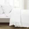 Lush Decor 3pc King Reyna 100% Cotton Duvet Cover Set White 2 Lush Decor 3pc King Reyna 100% Cotton Duvet Cover Set White -Home Decor Shop GUEST ba676562 2ef3 4617 8011 e8e072f7915f