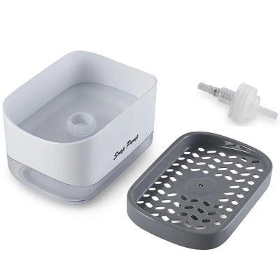 Cheer Collection 2-in-1 Soap Dispensing Sponge Holder 5 Cheer Collection 2-in-1 Soap Dispensing Sponge Holder - Image 3