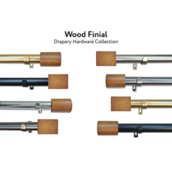 Linen Avenue Wood Cylinder Curtain Rod -Home Decor Shop GUEST bcfd4898 1eb7 40f5 a4e1 224e1c718a46