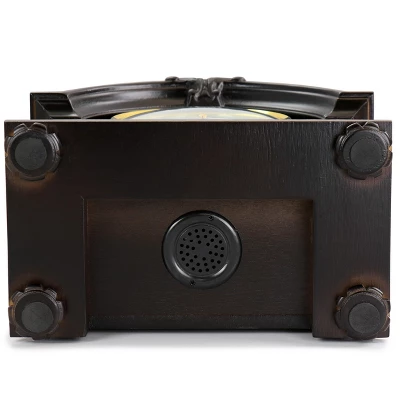 Bedford Clock Collection Chocolate Wood Mantel Clock With Chimes 4 Bedford Clock Collection Chocolate Wood Mantel Clock With Chimes - Image 2