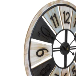 Northlight 28" Multi-Tonal Whitewashed Round Wall Clock -Home Decor Shop GUEST bdaba07d 72e7 417b 82f1 dccd3019eab0