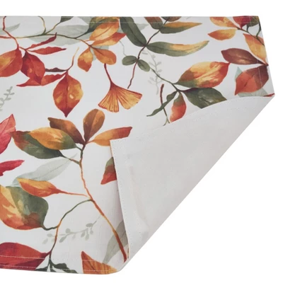 Saro Lifestyle Fall Leaf Placemat, 14"x20" Oblong, Multi (Set Of 4) 3 Saro Lifestyle Fall Leaf Placemat, 14"x20" Oblong, Multi (Set Of 4)
