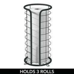 MDesign Metal Free Standing Toilet Paper Stand, Holds 3 Rolls 18 MDesign Metal Free Standing Toilet Paper Stand, Holds 3 Rolls -Home Decor Shop GUEST beefa983 33b7 47e2 843c e57a351e6ef2