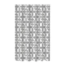 Lucky PEVA Shower Curtain Black - Moda At Home