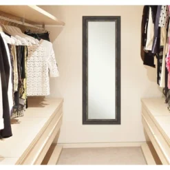 19" X 53" Non-Beveled Alta Rustic Char Full Length On The Door Mirror - Amanti Art -Home Decor Shop GUEST c0304d90 603e 47b1 aa06 57cd307ce0e6