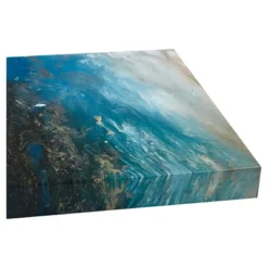 (Set Of 3) 32" Height Rolling Waves Gel Coated Canvas Blue -Home Decor Shop GUEST c291575e 75b5 4662 b820 2ba26d891d31