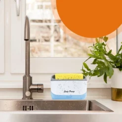 Cheer Collection 2-in-1 Soap Dispensing Sponge Holder 11 Cheer Collection 2-in-1 Soap Dispensing Sponge Holder -Home Decor Shop GUEST c3df944c 3039 4209 bbf0 6b4f17bb84c9