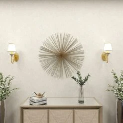 Metal Starburst 3D Wall Decor Gold - Olivia & May -Home Decor Shop GUEST c43c16e7 34d6 4b13 a5f8 049034e85ba5