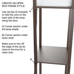 Torchiere Floor Lamp Brown (Includes LED Light Bulb) - Lavish Home -Home Decor Shop GUEST c4acb672 194f 4a31 a4d2 288db5cbd91c