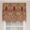 RLF Home Chenille Fabric With Damask Motive Paisley Dream Glory Valance 3" Rod Pocket 50" X 16" Claret -Home Decor Shop GUEST c58af542 9239 4957 8835 f20397c0657a