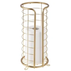 MDesign Metal Free Standing Toilet Paper Stand, Holds 3 Rolls 22 MDesign Metal Free Standing Toilet Paper Stand, Holds 3 Rolls -Home Decor Shop GUEST c5f772f6 4984 4742 986d c65476bfbda0