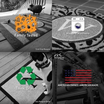 2'x3' ColorStar Hook Knit Door Mat Navy - Bungalow Flooring 8 2'x3' ColorStar Hook Knit Door Mat Navy - Bungalow Flooring - Image 6