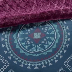 Blair Full/Queen 3pc Reversible Comforter Mini Set Navy/Purple -Home Decor Shop GUEST c80e0bb4 05b0 412c 8043 aea6b84ea719