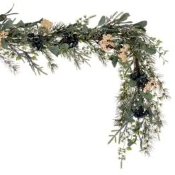 Vickerman 5' Green Artificial Pine, Blueberry, And White Berry Garland. -Home Decor Shop GUEST c8faa3d2 35fd 4fc2 b3bb 4faec9cdded5