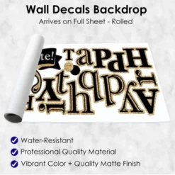 Big Dot Of Happiness Adult 60th Birthday - Gold - Peel And Stick Birthday Party Decoration - Wall Decals Backdrop -Home Decor Shop GUEST caa4928a a0a0 4496 ac04 a0808ec9cf81