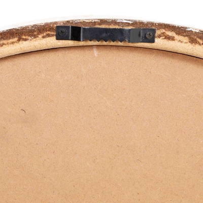 Vintage Wood Vintage Wall Clock White - Olivia & May 5 Vintage Wood Vintage Wall Clock White - Olivia & May - Image 3