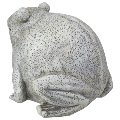 Roman 5.75" Frog Figurine Outdoor Garden Statue - White/Brown 6 Roman 5.75" Frog Figurine Outdoor Garden Statue - White/Brown - Image 4