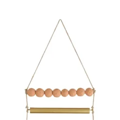 Beaded Ladder Wall Hanging Terracotta, Metal & Jute By Foreside Home & Garden 8 Beaded Ladder Wall Hanging Terracotta, Metal & Jute By Foreside Home & Garden -Home Decor Shop GUEST cbb3cc74 7ac4 469f 93fc eedbde5e84e2