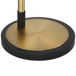 Possini Euro Design Modern Arc Floor Lamp 66" Tall Warm Gold Matte Black 4-Light Frosted Rain Pattern Glass For Living Room House -Home Decor Shop GUEST cc1f73f5 3682 4bfb 8441 76e601c79342