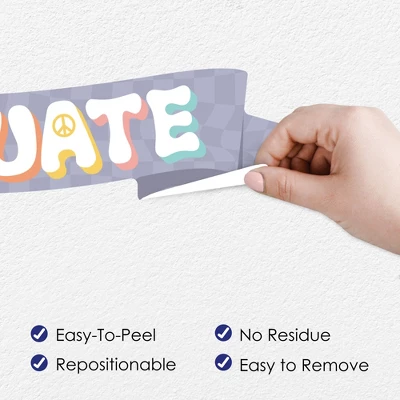 Big Dot Of Happiness Groovy School Graduation Party Photo Backdrop - Wall Decals 5 Big Dot Of Happiness Groovy School Graduation Party Photo Backdrop - Wall Decals - Image 3