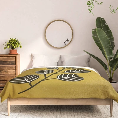 Eucalyptus Branch Ombre Polyester Comforter & Sham Set - Deny Designs 4 Eucalyptus Branch Ombre Polyester Comforter & Sham Set - Deny Designs - Image 2