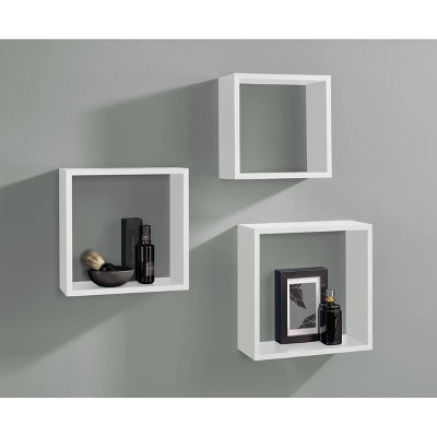 3pc Cube Shelf Set White - Dolle Shelving 4 3pc Cube Shelf Set White - Dolle Shelving - Image 2