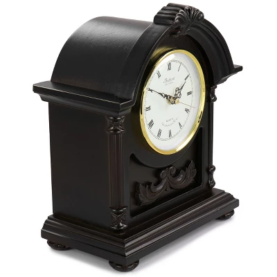 Bedford Clock Collection Chocolate Wood Mantel Clock With Chimes 9 Bedford Clock Collection Chocolate Wood Mantel Clock With Chimes - Image 7
