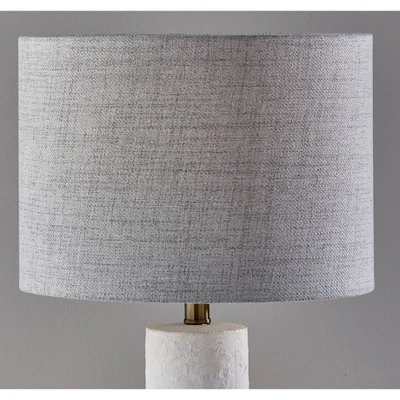Noelle Table Lamp Textured Ceramic White - Adesso 3 Noelle Table Lamp Textured Ceramic White - Adesso