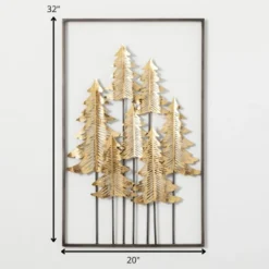 Gold Metal Tree Wall Decor Multicolor 32"H Metal -Home Decor Shop GUEST cdf3a637 3bc8 4d8a 8735 10d677b0f3fc