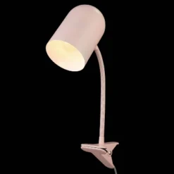 15" Carter Clip-Arm Desk Lamp With Adjustable Gooseneck Matte Pink - Globe Electric -Home Decor Shop GUEST cf983ab9 fefd 4b10 a4e3 2f33b5f5505b