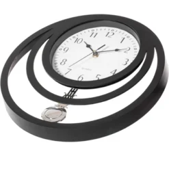 Clockswise Decorative Modern Unique Round Plastic Wall Clock With Circles, For Living Room, Kitchen, Or Dining Room, Black 13 Clockswise Decorative Modern Unique Round Plastic Wall Clock With Circles, For Living Room, Kitchen, Or Dining Room, Black -Home Decor Shop GUEST cfb05995 61ee 4050 935a fcac42e45ef3