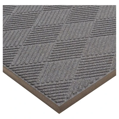 Blue Solid Doormat - (2'x3') - HomeTrax 5 Blue Solid Doormat - (2'x3') - HomeTrax - Image 3