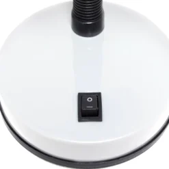 14.25" Traditional Fundamental Metal Desk Task Lamp And Bowl Shaped Shade With Flexi Gooseneck White - Creekwood Home -Home Decor Shop GUEST d0b487ac 56a3 41c2 a929 d5f599d437c9