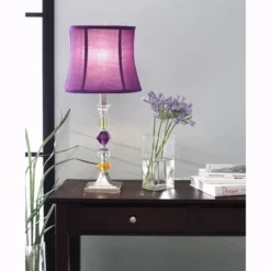 360 Lighting Bijoux Modern Table Lamp 25 1/2" High Multi Colored Stacked Gem Purple Shade For Bedroom Living Room Bedside Nightstand Office Family -Home Decor Shop GUEST d1ee1b41 9488 4f82 9c4a 0e797af3bd12