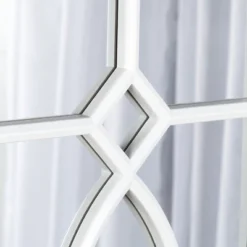 13" X 30" Cassat Framed Wall Accent Mirror White - Kate And Laurel -Home Decor Shop GUEST d236af1c 34f7 4cf9 b662 60de8c0b3f82